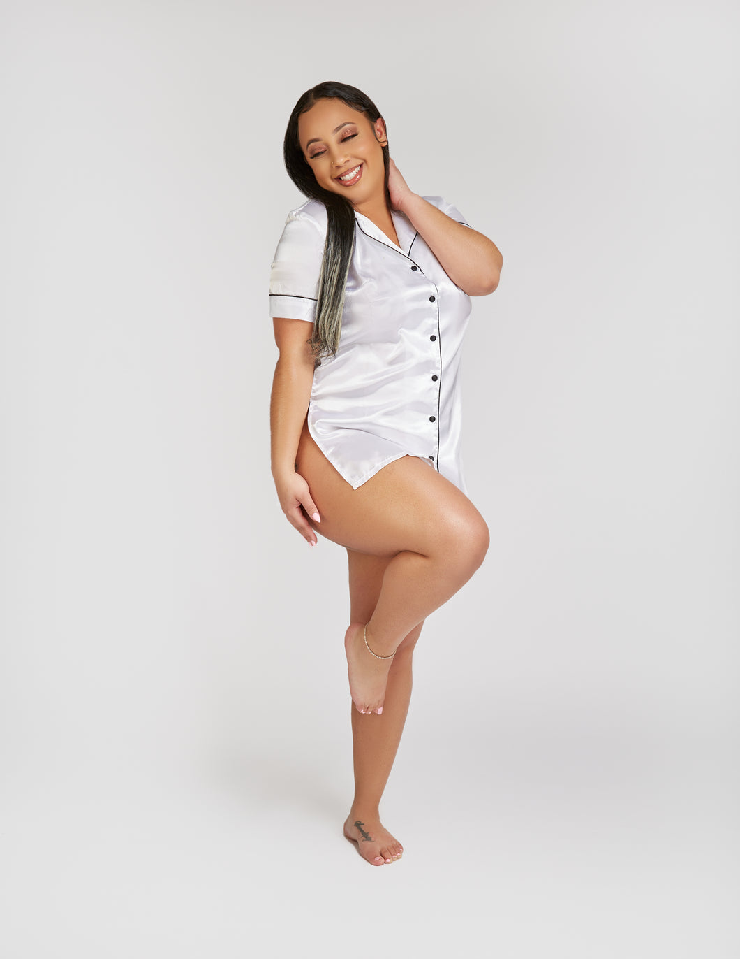 The Daniella Sleepshirt - White